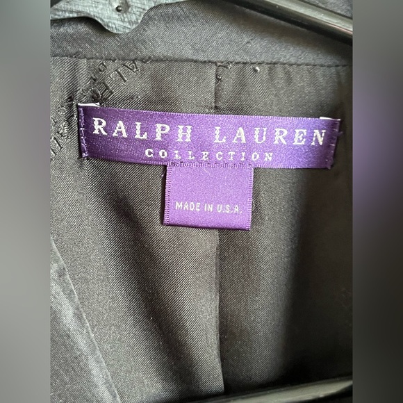 VINTAGE *rare* purple label Ralph Lauren Silk blazer jacket - Picture 9 of 15